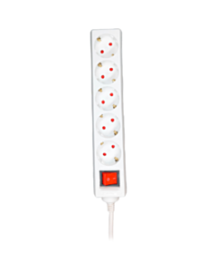 Удлинитель Voltam 3 m VP-08 5 Way Germany Type Power Strip