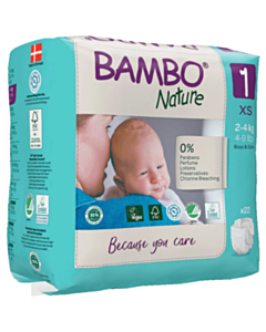 Uşaq bezləri Bambo Nature 1 22 ədəd 1000019251