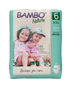 Uşaqlar üçün tuman bezləri Bambo Nature 6 18 ədəd 100001925950