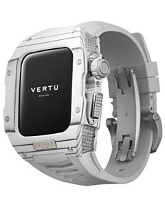 Smart saat Vertu Watch H1 SW-WD-004-01-HW Stainless Steel WG White Rubber 