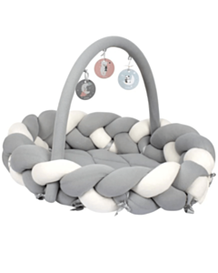 Çarpayı üçün hörülmüş bamper Sevi Bebe 3in1 Grey