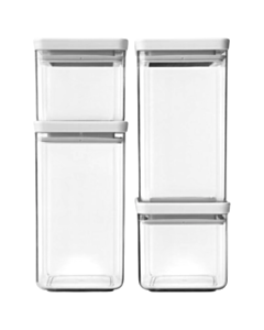 Saxlama qabı Brabantia Jar Sets Square 4 parça 122569