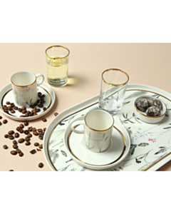 Qəhvə üçün fincan dəsti Porland Botanical 8 parça 04ALM006725