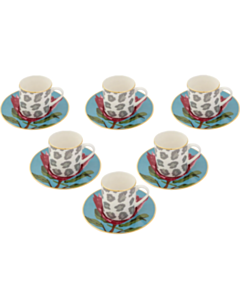 Qəhvə üçün fincan dəsti Porland Africa 6 parça 04ALM005866