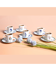 Qəhvə üçün fincan dəsti Porland Flower Garden 12 parça 04POR034732