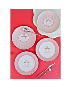 Tort üçün dəst Tabak Evi Flamingo Tuval 4 parça TVL4PTPRS1158 8684531607444