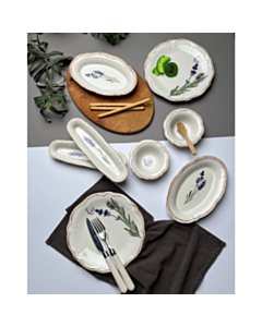 Набор посуды для завтрака Tabak Evi Fulya Lavanta 14 предметов FLY14KAHPRS993