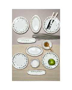 Набор посуды для завтрака Tabak Evi Stoneware Flower 14 предметов FLY14YKPRS958