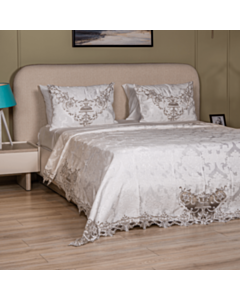 Yataq örtüyü Cehizçi Laura Grand EM-1-1 Ağ