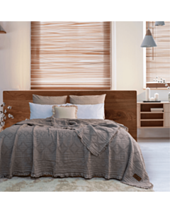 Yataq örtüyü Şahəsər Müslin Oscar CK Tünd bej