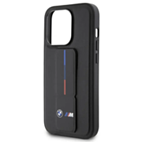 Защитный чехол BMW Leather Gripstand iPhone 15 Pro Max Black BMHCP15X22GSLK