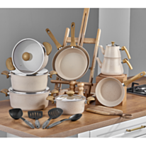 Qazan dəsti TAÇ Mastercook Mega 18 parça CREAM-4961