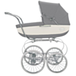 Детская коляска Inglesina Classica Jacquard Argento 