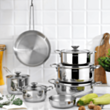 Набор кастрюль  Schafer Steel Storm 12 предметов Серебристый  8699131884997 