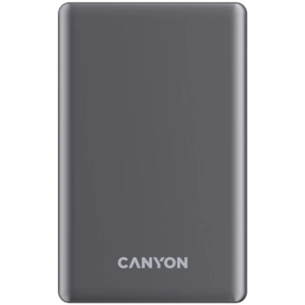 Power Bank Canyon OnPower 510 Slim Magsafe 10000 мАч Dark Grey PD20W