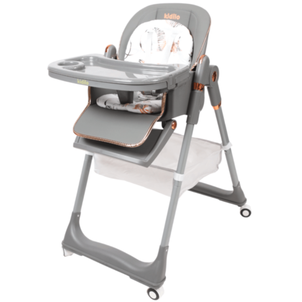 Стульчик для кормления Kidilo 81-55 Grey