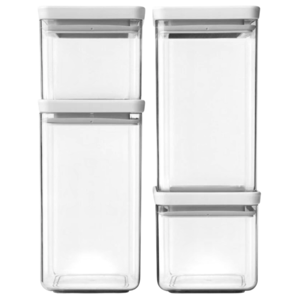 Saxlama qabı Brabantia Jar Sets Square 4 parça 122569