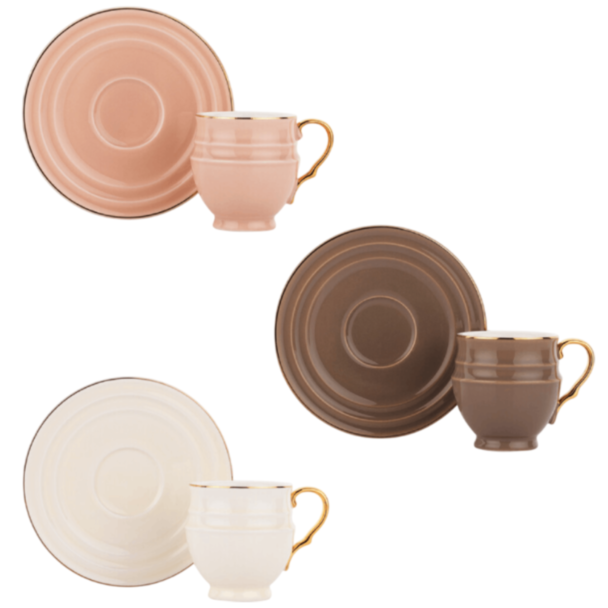 Qəhvə üçün fincan dəsti Schafer Vogue 12 parça 8699131809358