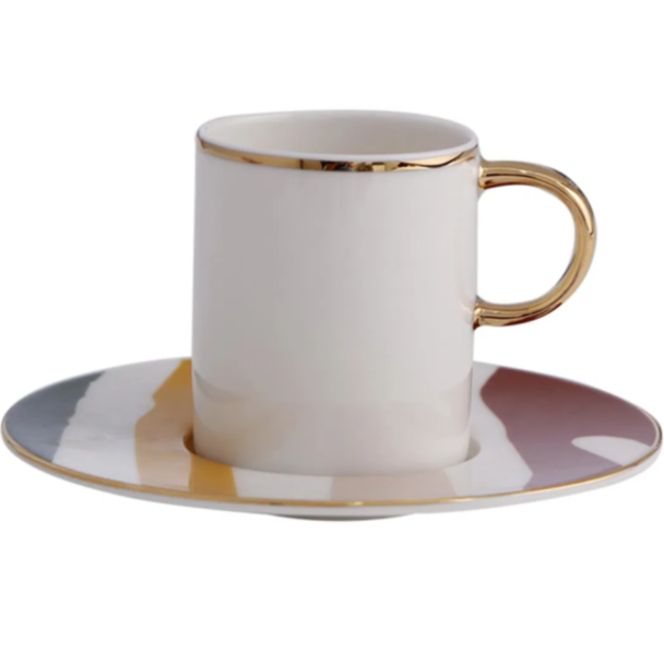 Qəhvə üçün fincan dəsti Porland Abstract 4 parça 04ALM005860