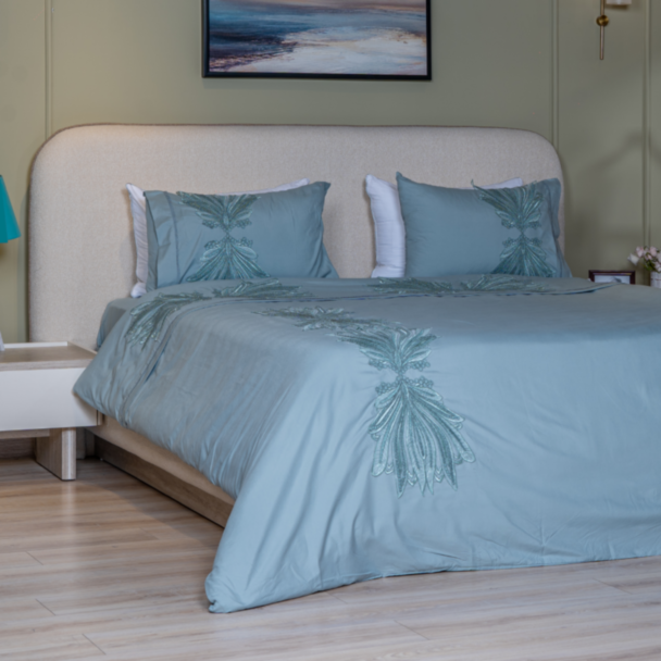 Tekstil yataq dəsti Cehizçi Laura Grand (WH-31) Green