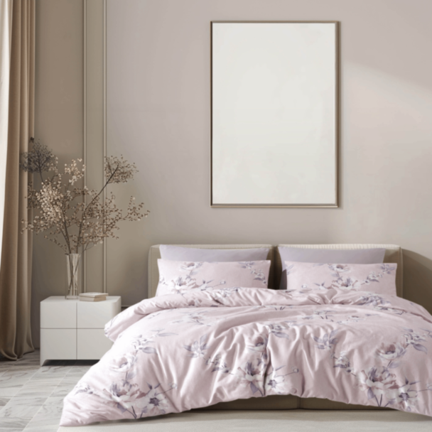 Tekstil yataq dəsti Şahəsər RNF CK Asmin Çəhrayı