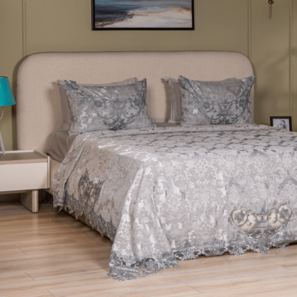 Покрывало Cehizçi Laura Grand EM-1-1 Серый