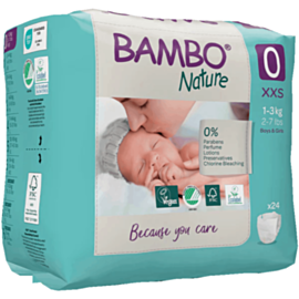 Детские подгузники Bambo Nature 0 24 штук 1000010819