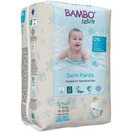 Детские подгузники-трусики Bambo Nature Small 12 штук 1000024401