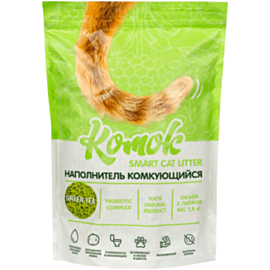 Kомкующийся наполнитель Komok Green Tea 1.8 кг 4673732355005