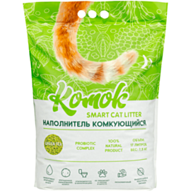 Kомкующийся наполнитель Komok Green Tea 7.5 кг 4673749215170