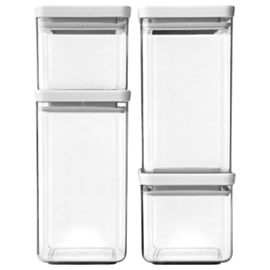 Контейнер для хранения Brabantia Jar Sets Square 4 предмета 122569