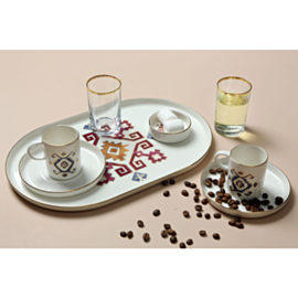 Qəhvə üçün fincan dəsti Porland Arabesque Desen5 8 parça 04ALM006576