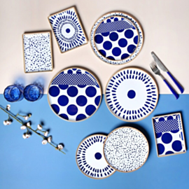 Səhər yeməyi dəsti Porland Spotty 18 parça 04POR034885