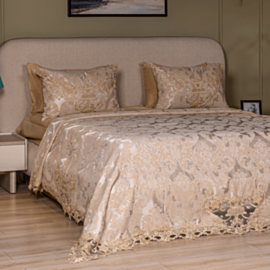 Yataq örtüyü Cehizçi Laura Grand EM-1-2 Qum rəngi