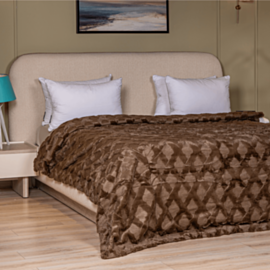 Yataq örtüyü Cehizçi Laura Grand TM-3-9 Qəhvəyi CK