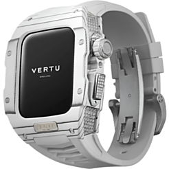 Smart saat Vertu Watch H1 SW-WD-004-01-HW Stainless Steel WG White Rubber 