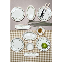 Набор посуды для завтрака Tabak Evi Stoneware Flower 14 предметов FLY14YKPRS958