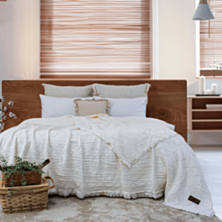 Yataq örtüyü Şahəsər Müslin Oscar CK Krem