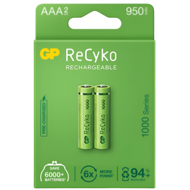 Батарейки GP ReCyko Rechargeable 100AAAHCE-EB2